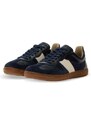 Vasky Botas × Footshop Navy - Pánské kožené tenisky / botasky modré česká výroba ze Zlína