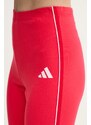 Legíny adidas W CB Color Pop dámské, červená barva, s potiskem, JD5567