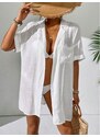 Dámská plážová košile s krátkým rukávem