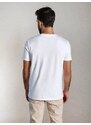 Sinsay - Tričko s krátkým rukávem - bílá