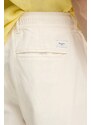 Kalhoty s příměsí lnu Pepe Jeans LINEN PULL ON PANTS