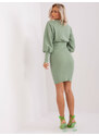 RUE PARIS Dress-RV-SK-6079.65-Pistachio