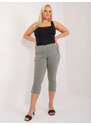 BASIC Khaki 3/4 kalhoty -green