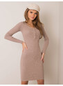 RUE PARIS Dress-RV-SK-5765.44P-dark beige