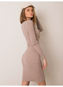 RUE PARIS Dress-RV-SK-5765.44P-dark beige