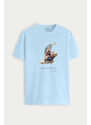 Tričko, Barva Nebesky Modrá , s Potiskem Wind Surfing Teddy