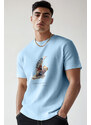 Tričko, Barva Nebesky Modrá , s Potiskem Wind Surfing Teddy