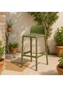 Nardi Zelená plastová barová židle Faro Mini 65 cm