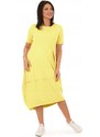 Fashionweek Pohodlné teplákové letní šaty OVERSIZE MF627