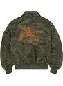 ALPHA INDUSTRIES Přechodná bunda 'Flying Tigers' olivová / oranžová