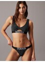 Calvin Klein Swimwear Horní díl plavek černá / bílá