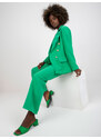 ITALY MODA Zelené elegantní sako --green Zelená
