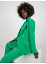 ITALY MODA Zelené elegantní sako --green Zelená