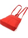 Dámský kožený batoh Voyager 517 červený