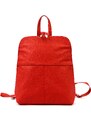 Dámský kožený batoh Voyager 517 červený