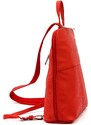 Dámský kožený batoh Voyager 517 červený