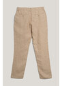KALHOTY GANT REL LINEN PINSTRIPE DS PANTS CONCRETE BEIGE