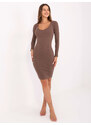 RUE PARIS Dress-RV-SK-7436.53-brown