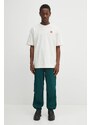 Bavlněné tričko The North Face Redbox pánské, béžová barva, NF0A8EG5QLI1