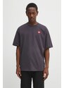 Bavlněné tričko The North Face Redbox pánské, šedá barva, s aplikací, NF0A8EG50SA1