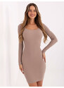 RUE PARIS Dress-RV-SK-5296.01P-dark beige