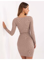 RUE PARIS Dress-RV-SK-5296.01P-dark beige