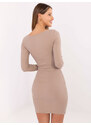 RUE PARIS Dress-RV-SK-5765.44P-dark beige