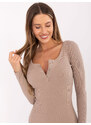 RUE PARIS Dress-RV-SK-5765.44P-dark beige