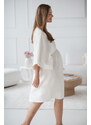 milk & love Těhotenské šaty ke kojení Mama Zen, Cream