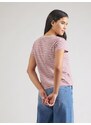 LEVI'S  Tričko 'Perfect V-Neck Tee' růžová / burgundská červeň / bílá