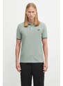 Bavlněné polo tričko Fred Perry pánské, zelená barva, M3600