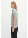 Bavlněné polo tričko Fred Perry pánské, zelená barva, M3600