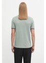Bavlněné polo tričko Fred Perry pánské, zelená barva, M3600