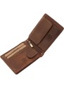 GREEN DEED Pánská kožená peněženka hnědá GDM-1021