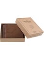 GREEN DEED Pánská kožená peněženka hnědá GDM-1021