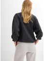 bonprix Oversize mikina z čisté bavlny Šedá