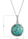 Stříbrný náhrdelník s tyrkysem 12162.3