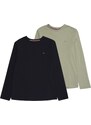 Tommy Hilfiger Underwear Tričko khaki / černá