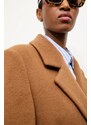 Vlněný kabát Answear.LAB béžová barva