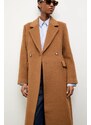Vlněný kabát Answear.LAB béžová barva