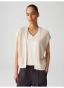 OPUS Pletená vesta 'Dimola' starobéžová