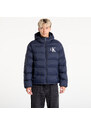 Péřovka Calvin Klein Jeans Ls Nylon Monogram Puff Jacket Blue M