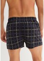 bonprix Volné žerzejové boxerky z bavlny (3 ks v balení) černá Muž