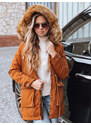 BASIC Hnědá zateplená parka STELLA