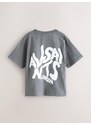 smALLSAINTS Tričko 'Orlando' šedá / bílá