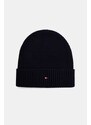 Čepice a rukavice s příměsí kašmíru Tommy Hilfiger 2-pack tmavomodrá barva, AM0AM13806