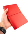 Kožedělník Midori zápisník A5 - červený