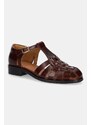 Kožené sandály Billi Bi dámské, hnědá barva, A8435