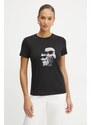 Bavlněné tričko Karl Lagerfeld IKON RS