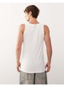 Adidas 2 pack active core cotton vests in white